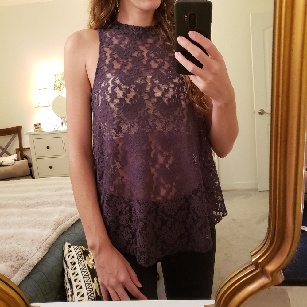 Sheer Lace Top